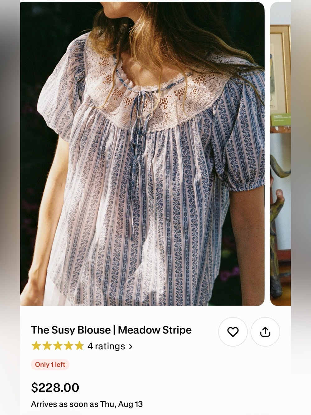 Christy Dawn Susy Meadow Stripe Top
